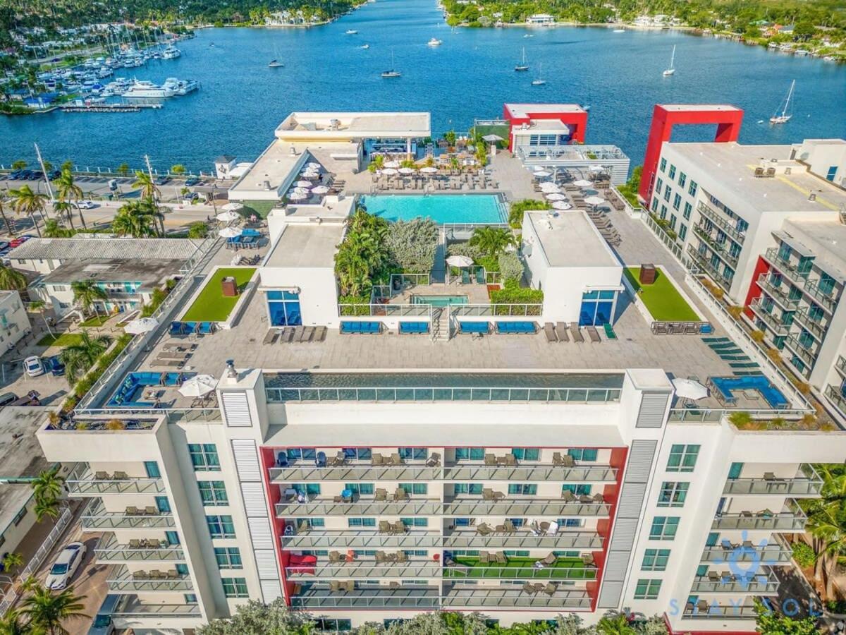 Tropical Oasis - Rooftop Pool- Near Beach - Gym Apartment Hollywood Exterior photo